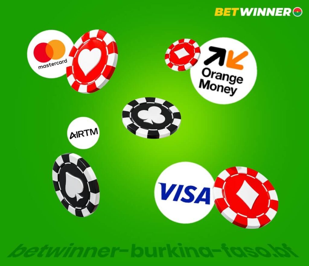 Méthodes de paiement au casino Betwinner Burkina Faso